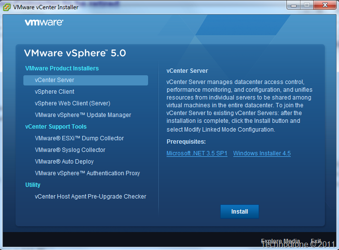 vCenter 5.0 Install