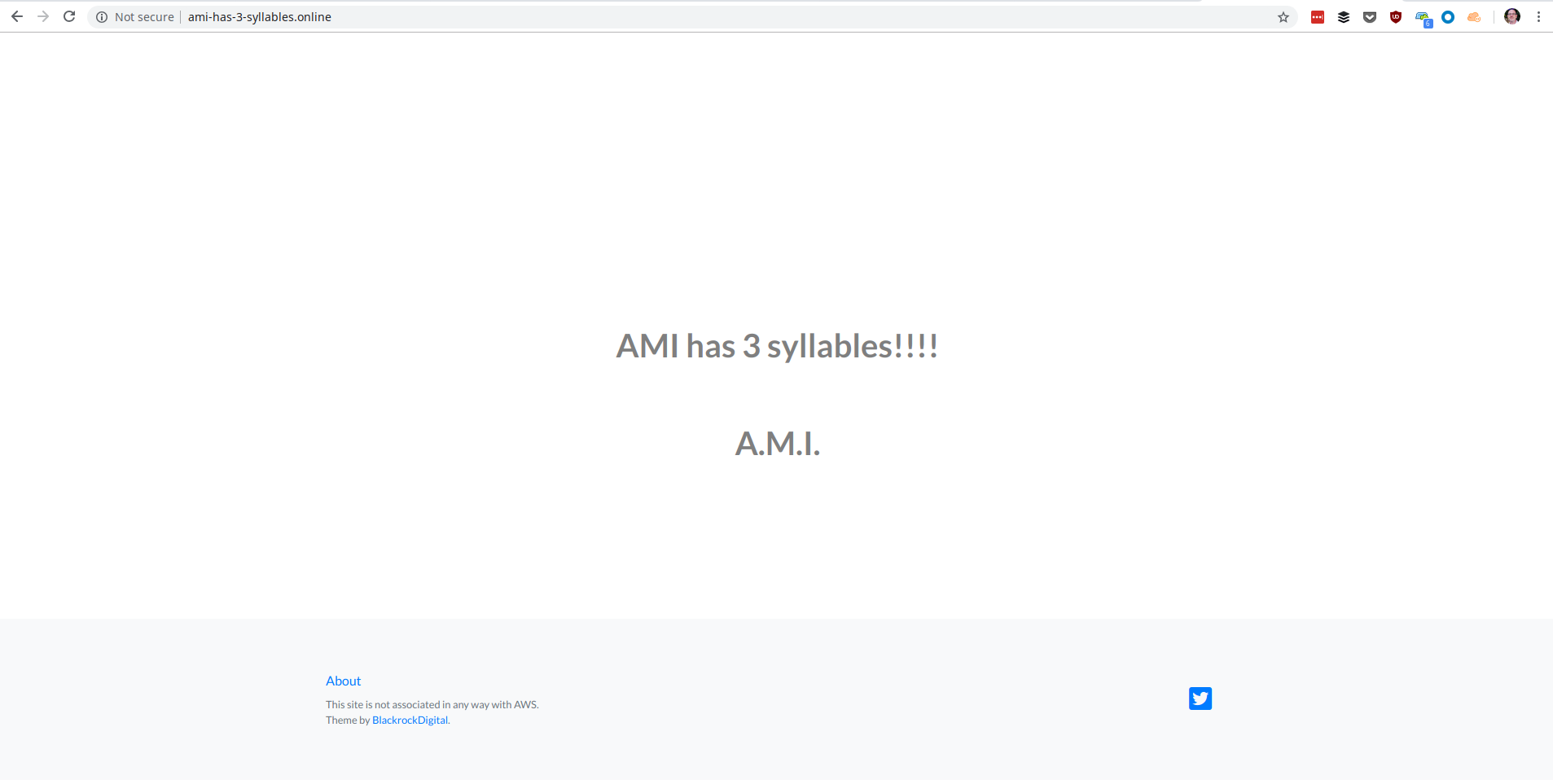 AMI has 3 syllables