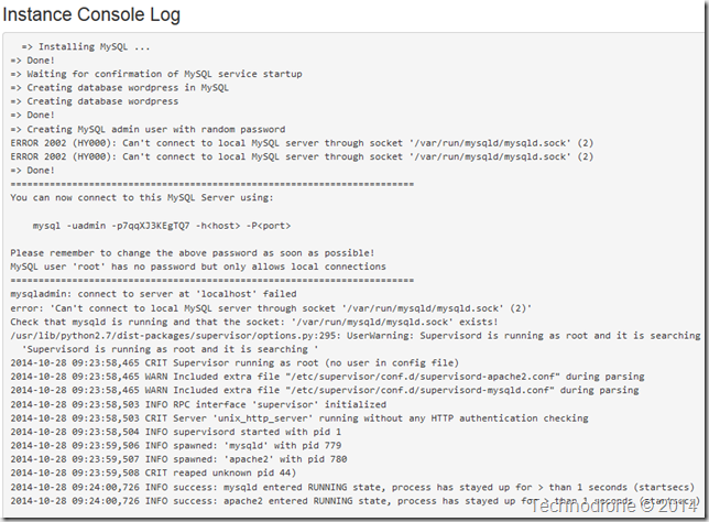 console log