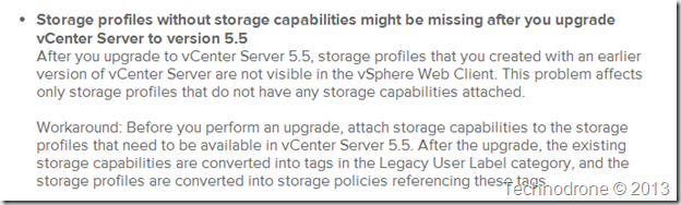 Storage profiles