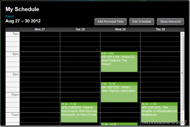 My Schedule