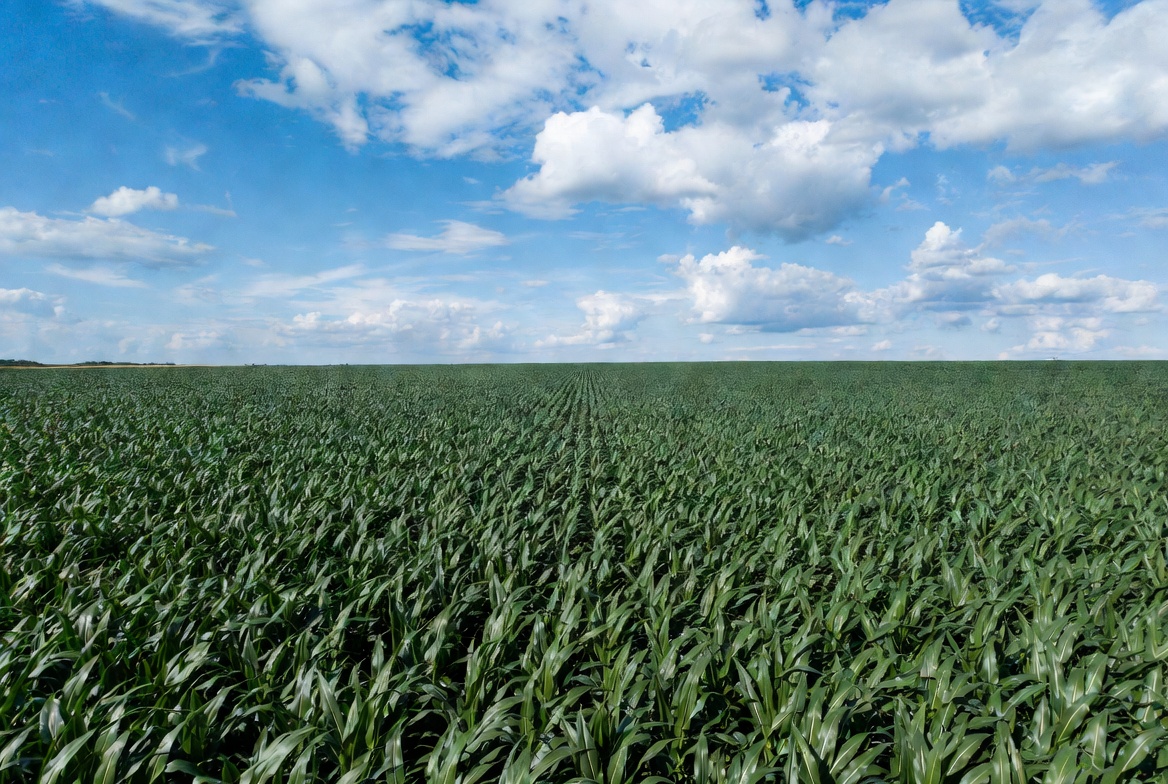 AI generated image of monoculture agriculture